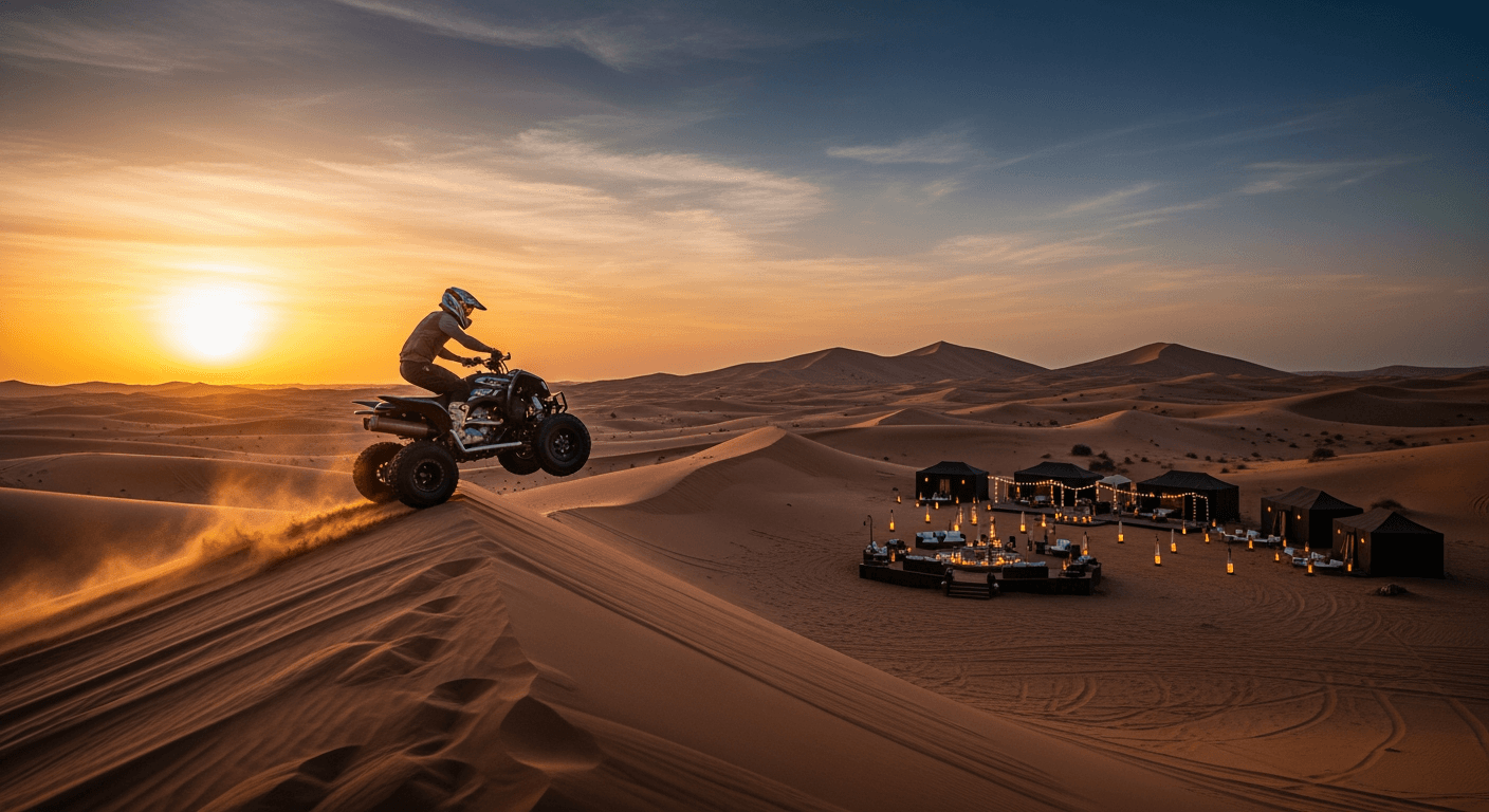 VIP Evening Desert Safari with Quad Bike